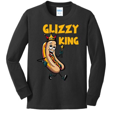 Glizzy King Kids Long Sleeve Shirt