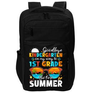 Goodbye Kindergarten Graduation To 1st Grade Hello Summer Impact Tech Backpack