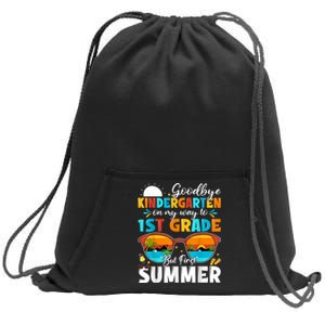 Goodbye Kindergarten Graduation To 1st Grade Hello Summer Sweatshirt Cinch Pack Bag