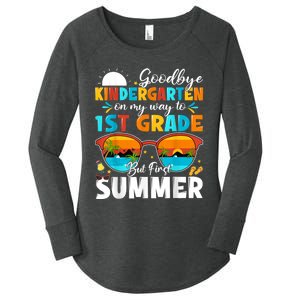 Goodbye Kindergarten Graduation To 1st Grade Hello Summer Women's Perfect Tri Tunic Long Sleeve Shirt