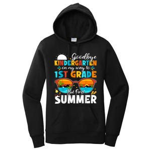 Goodbye Kindergarten Graduation To 1st Grade Hello Summer Women's Pullover Hoodie