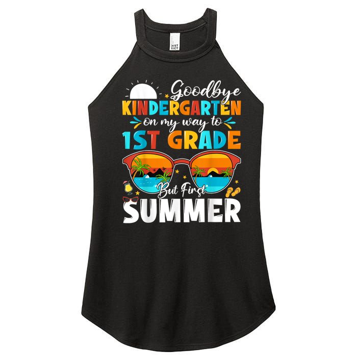 Goodbye Kindergarten Graduation To 1st Grade Hello Summer Women's Perfect Tri Rocker Tank