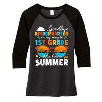 Goodbye Kindergarten Graduation To 1st Grade Hello Summer Women's Tri-Blend 3/4-Sleeve Raglan Shirt