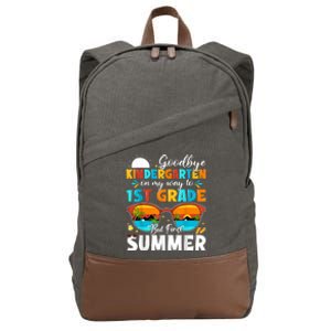 Goodbye Kindergarten Graduation To 1st Grade Hello Summer Cotton Canvas Backpack