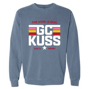 Team Jumbo Visma The Hype Is Real Gc Kuss Vuelta Winner Garment-Dyed Sweatshirt