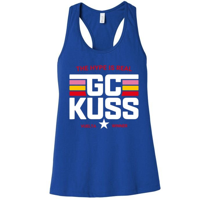 Team Jumbo Visma The Hype Is Real Gc Kuss Vuelta Winner Women's Racerback Tank