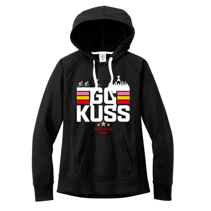 Team Jumbo Visma The Hype Is Real Gc Kuss Vuelta Winner Women's Fleece Hoodie