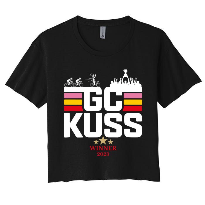 Team Jumbo Visma The Hype Is Real Gc Kuss Vuelta Winner Women's Crop Top Tee