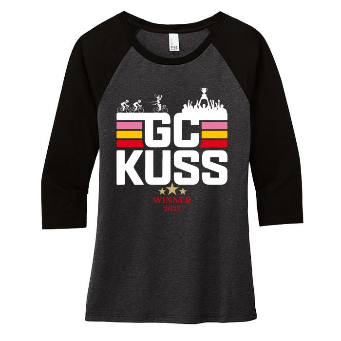 Team Jumbo Visma The Hype Is Real Gc Kuss Vuelta Winner Women's Tri-Blend 3/4-Sleeve Raglan Shirt