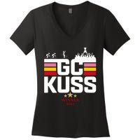 Team Jumbo Visma The Hype Is Real Gc Kuss Vuelta Winner Women's V-Neck T-Shirt