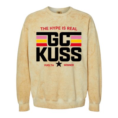 Team Jumbo Visma The Hype Is Real Gc Kuss Vuelta Winner Colorblast Crewneck Sweatshirt