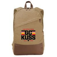 Team Jumbo Visma The Hype Is Real Gc Kuss Vuelta Winner Cotton Canvas Backpack