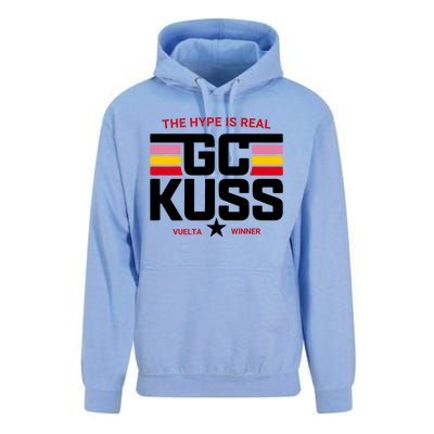 Team Jumbo Visma The Hype Is Real Gc Kuss Vuelta Winner Unisex Surf Hoodie