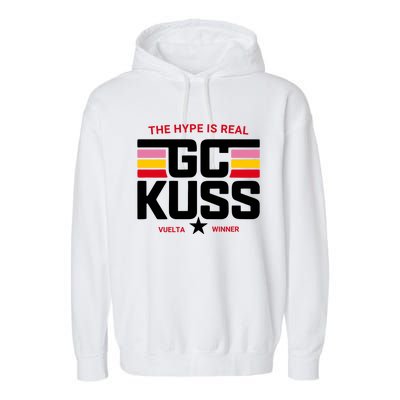 Team Jumbo Visma The Hype Is Real Gc Kuss Vuelta Winner Garment-Dyed Fleece Hoodie