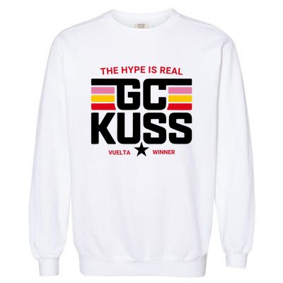 Team Jumbo Visma The Hype Is Real Gc Kuss Vuelta Winner Garment-Dyed Sweatshirt