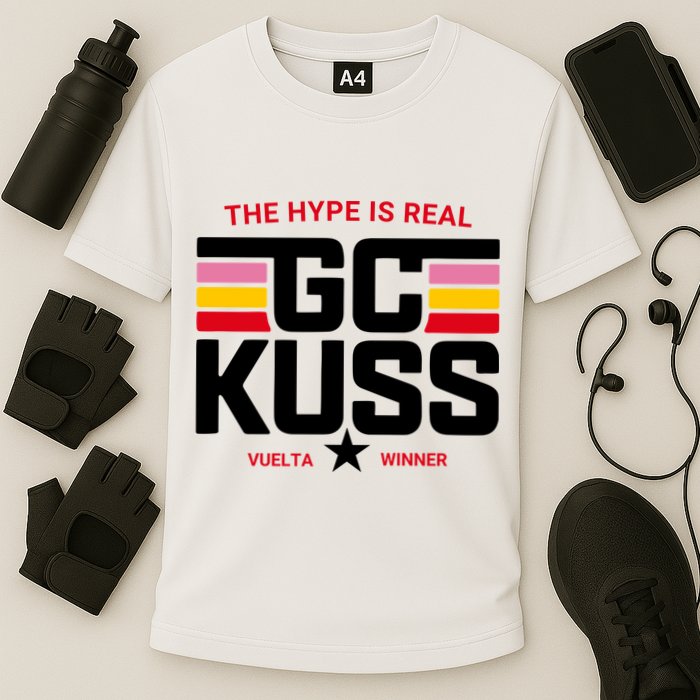 Team Jumbo Visma The Hype Is Real Gc Kuss Vuelta Winner Cooling Performance Crew T-Shirt