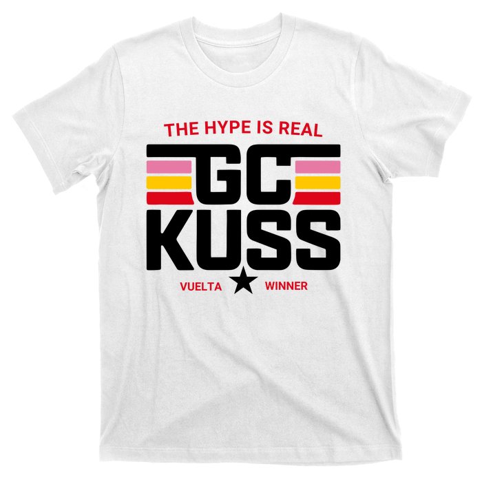 Team Jumbo Visma The Hype Is Real Gc Kuss Vuelta Winner T-Shirt