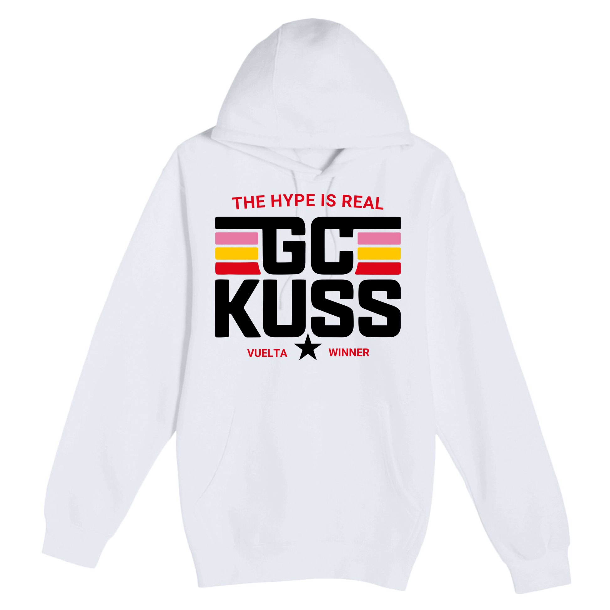 Team Jumbo Visma The Hype Is Real Gc Kuss Vuelta Winner Premium Pullover Hoodie