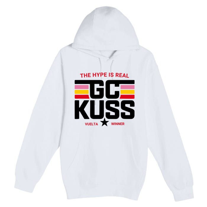 Team Jumbo Visma The Hype Is Real Gc Kuss Vuelta Winner Premium Pullover Hoodie