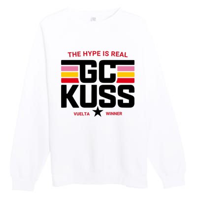 Team Jumbo Visma The Hype Is Real Gc Kuss Vuelta Winner Premium Crewneck Sweatshirt