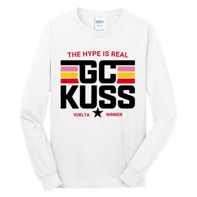 Team Jumbo Visma The Hype Is Real Gc Kuss Vuelta Winner Tall Long Sleeve T-Shirt