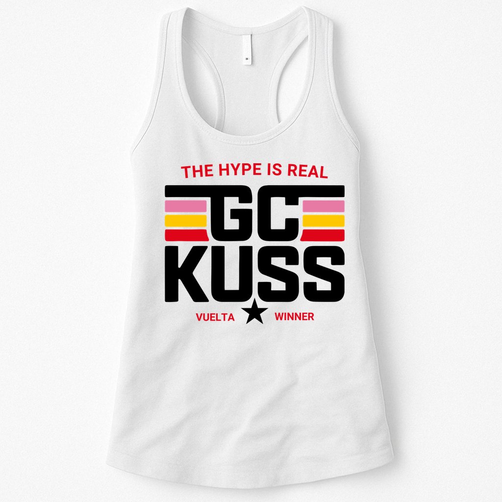 Team Jumbo Visma The Hype Is Real Gc Kuss Vuelta Winner Womens Tank Top