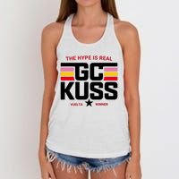 Team Jumbo Visma The Hype Is Real Gc Kuss Vuelta Winner Women's Knotted Racerback Tank