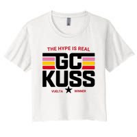 Team Jumbo Visma The Hype Is Real Gc Kuss Vuelta Winner Women's Crop Top Tee