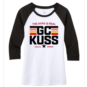 Team Jumbo Visma The Hype Is Real Gc Kuss Vuelta Winner Women's Tri-Blend 3/4-Sleeve Raglan Shirt