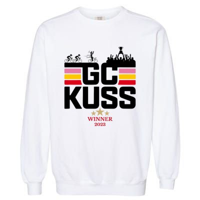 Team Jumbo Visma The Hype Is Real Gc Kuss Vuelta Winner Garment-Dyed Sweatshirt