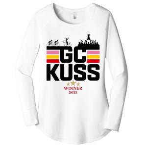 Team Jumbo Visma The Hype Is Real Gc Kuss Vuelta Winner Women's Perfect Tri Tunic Long Sleeve Shirt