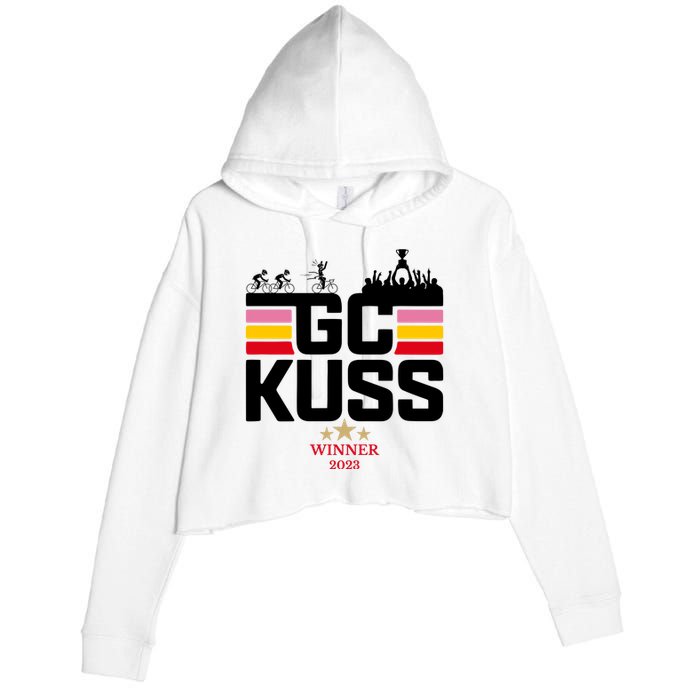 Team Jumbo Visma The Hype Is Real Gc Kuss Vuelta Winner Crop Fleece Hoodie