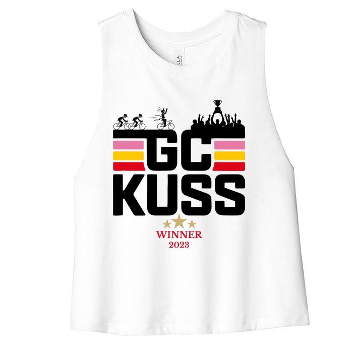 Team Jumbo Visma The Hype Is Real Gc Kuss Vuelta Winner Women's Racerback Cropped Tank