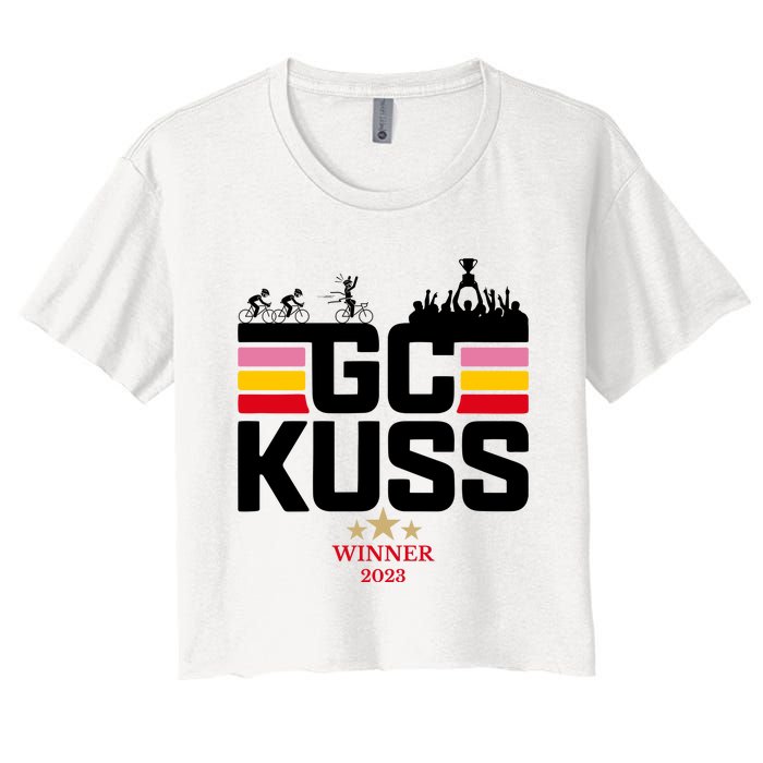 Team Jumbo Visma The Hype Is Real Gc Kuss Vuelta Winner Women's Crop Top Tee