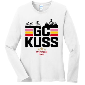 Team Jumbo Visma The Hype Is Real Gc Kuss Vuelta Winner Ladies Long Sleeve Shirt