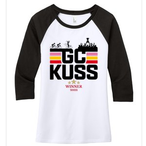 Team Jumbo Visma The Hype Is Real Gc Kuss Vuelta Winner Women's Tri-Blend 3/4-Sleeve Raglan Shirt