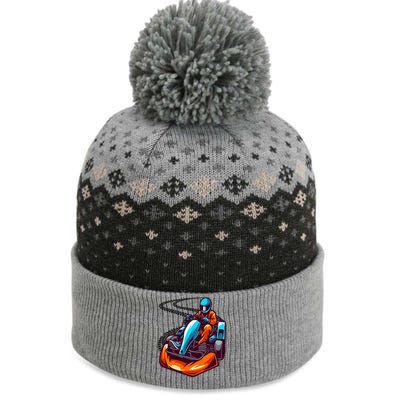 Go Karting Go Kart Racing Driver The Baniff Cuffed Pom Beanie