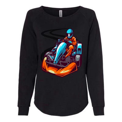 Go Karting Go Kart Racing Driver Womens California Wash Sweatshirt