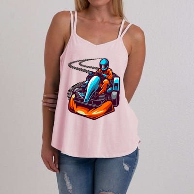 Go Karting Go Kart Racing Driver Women's Strappy Tank