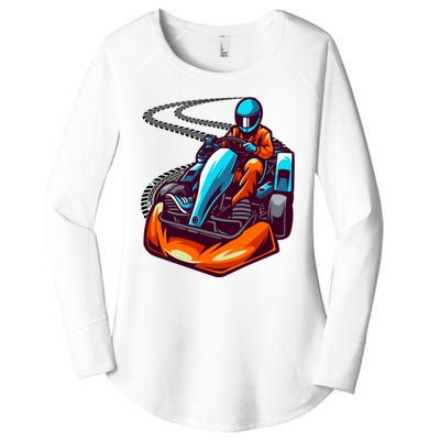 Go Karting Go Kart Racing Driver Women's Perfect Tri Tunic Long Sleeve Shirt