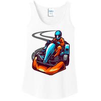 Go Karting Go Kart Racing Driver Ladies Essential Tank