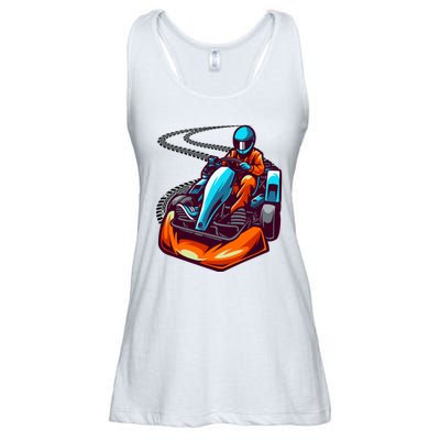 Go Karting Go Kart Racing Driver Ladies Essential Flowy Tank