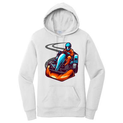 Go Karting Go Kart Racing Driver Women's Pullover Hoodie