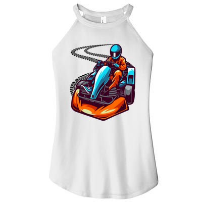 Go Karting Go Kart Racing Driver Women's Perfect Tri Rocker Tank