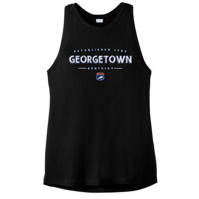 Georgetown Kentucky Georgetown Ky Funny Gift Ladies PosiCharge Tri-Blend Wicking Tank