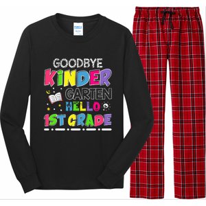 Goodbye Kindergarten Graduation Hello First Grade Long Sleeve Pajama Set