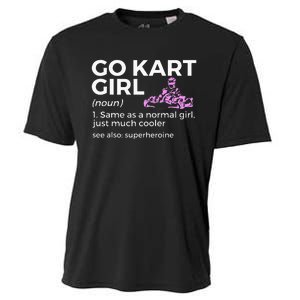 Go Kart Girl Definition Superheroine Cooling Performance Crew T-Shirt