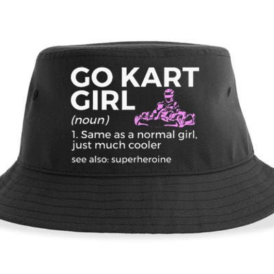 Go Kart Girl Definition Superheroine Sustainable Bucket Hat