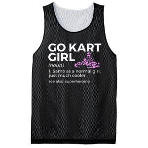 Go Kart Girl Definition Superheroine Mesh Reversible Basketball Jersey Tank