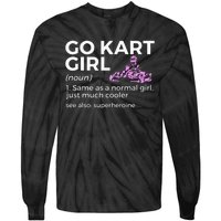 Go Kart Girl Definition Superheroine Tie-Dye Long Sleeve Shirt